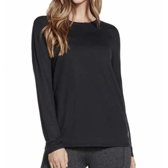 Skechers Active Long Sleeve Tee T-Shirts BLACK Women's Large - Picture 3 of 8